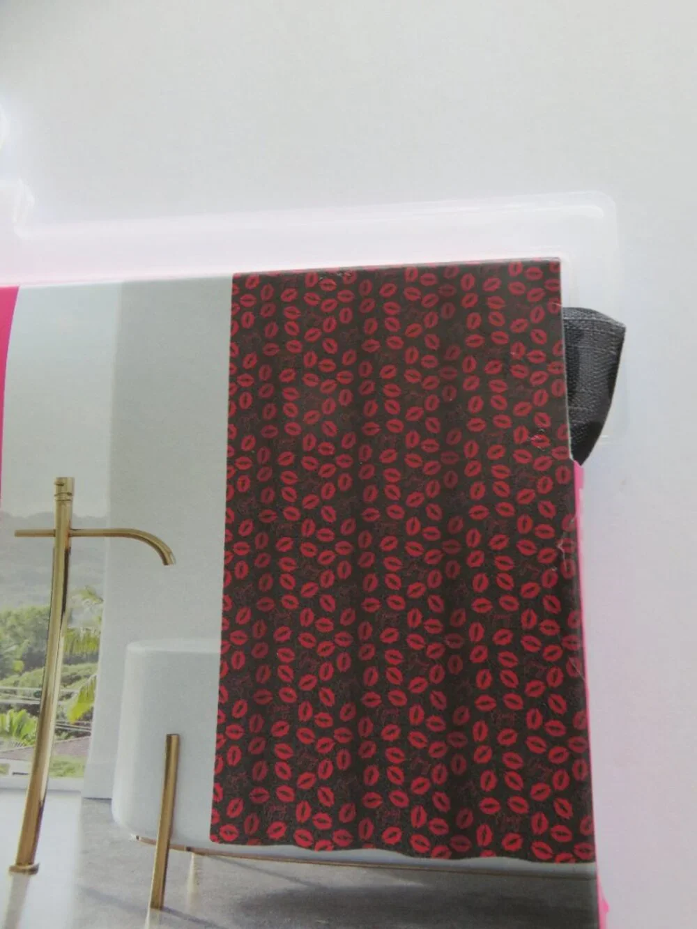 (#133) Love Juicy JUICY COUTURE Shower CURTAIN 72 X 72 inches